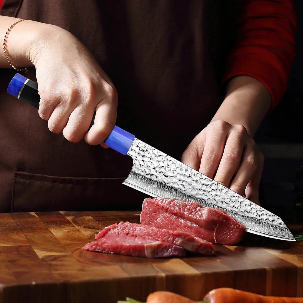 Нож шеф повара VG10 из дамасской стали японские кухонные инструменты для
