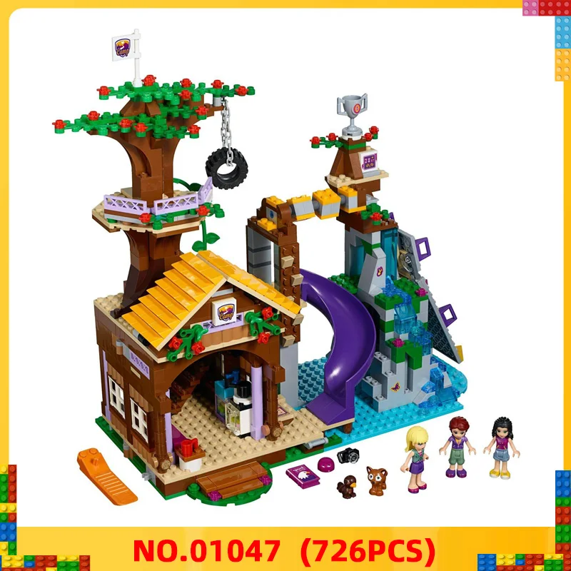 New Friend Girls Series 01047 Adventure Camp Tree House Good Set Model Building Blocks Brick As Gifts compatible 41122 | Игрушки и хобби