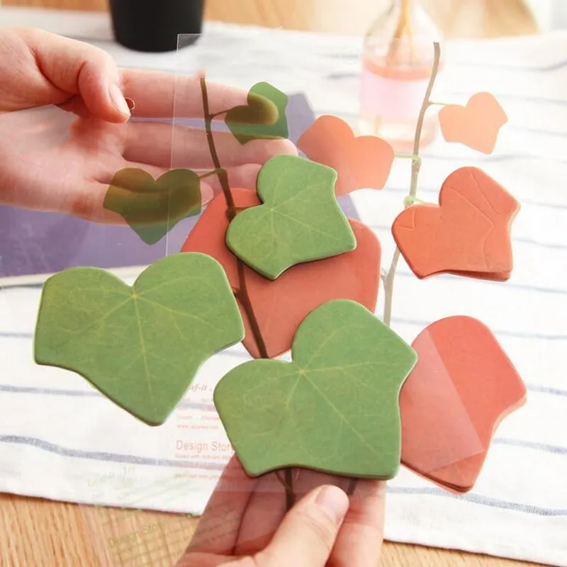 

1 Piece Cute Leaf Creative Sticky Notes Office School Supplies