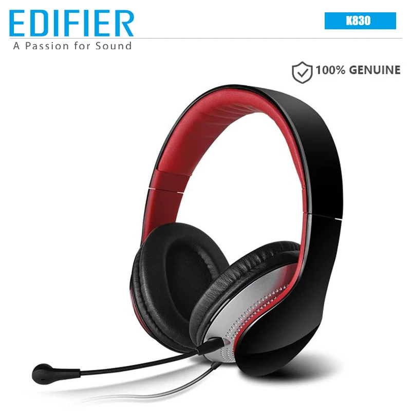 EDIFIER K830 проводных наушников 3 5 мм AUX подключение записывающие устройство десткий