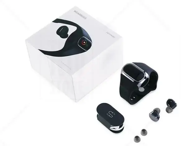 Наушники Aipower Wearbuds True Wireless фитнес-трекер 2 в 1 с Bluetooth 5 Aptx Ipx6 моно-режимом