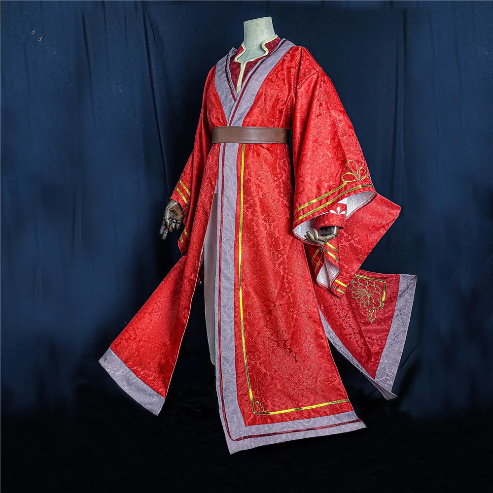 

Tian Guan Ci Fu Heaven Official's Blessing Desperate Ghost King Hua Cheng Cosplay Black Long Cosplay Costmes With Cloak Full Set