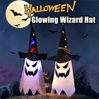 Украшение на Хэллоуин, светодиодный мигающий светильник, Гипсофила, привидение, фестиваль, платье, светящийся волшебник, лампа, Декор, подвесной фонарь