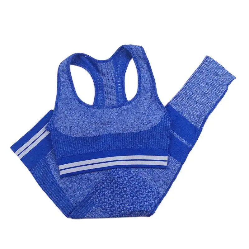 

Women Seamless Yoga Set Fitness Sports Suits Gym Clothing Long Sleeve Crop Top Shirts High Waist Running Leggings Workout Pants