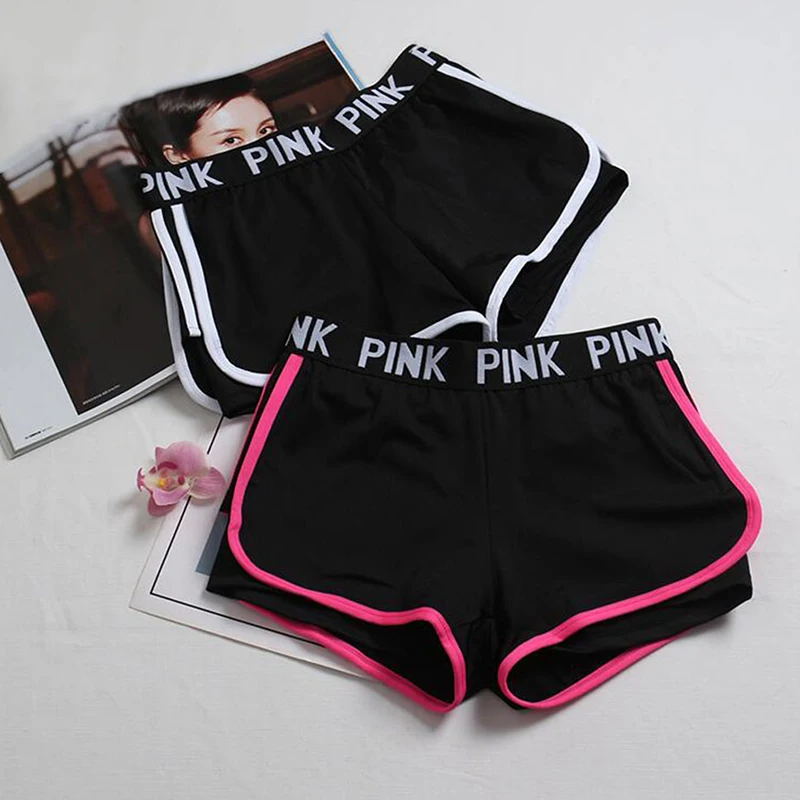 

NEW Letter Sports runing Shorts Women Yoga Shorts Push Hips Sexy Middle Waisted Gym Fitness Elastic Quick Dry Running Shorts