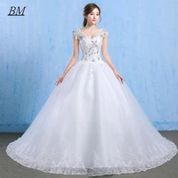 bm799 ball gowns spaghetti straps white ivory organza bridal dress for wedding dresses 2021 2022 pearls robe de mariage
