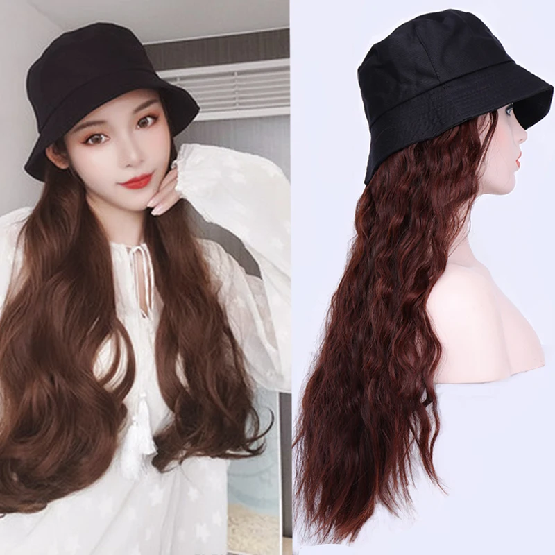 LUPU Синтетические длинные волнистые волосы для наращивания парик с рыбацкой