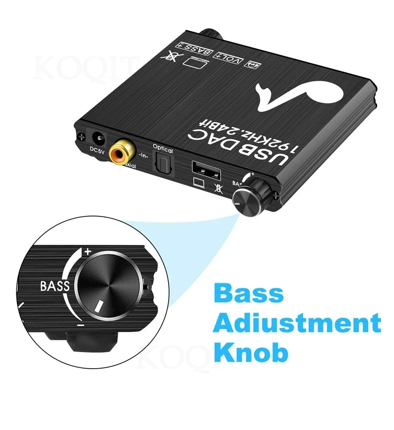 Цифро аналоговый аудио преобразователь 192 кГц/24 бит DAC SPDIF Opticals Toslink коаксиальный