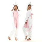 Комбинезон-Кигуруми для новорожденных мальчиков и девочек, теплая Пижама, мультяшный комбинезон, пижама с капюшоном, милая детская одежда для косплея