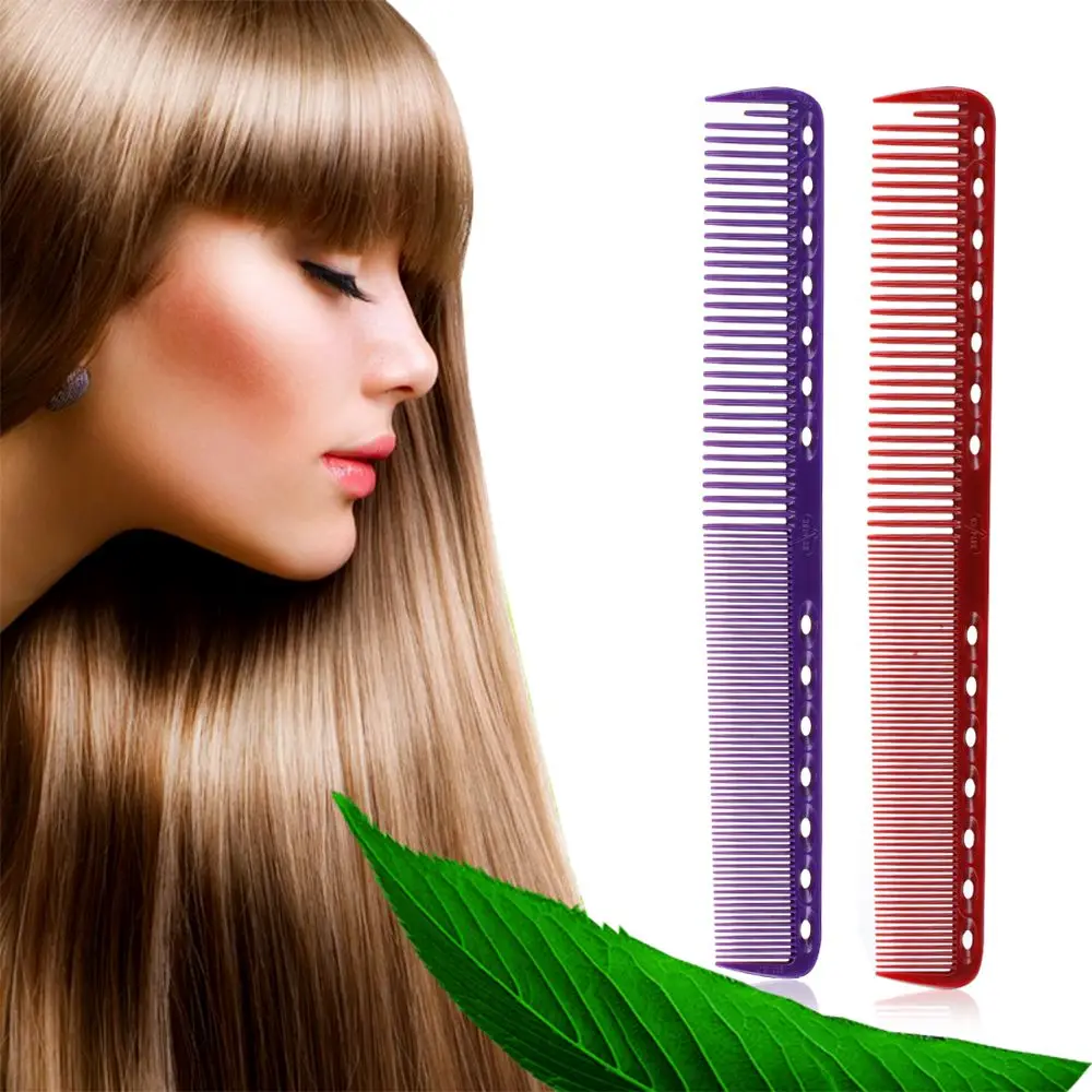 

New Health Care Plastic Professional Hairdressing Flattop Hair cutting Comb Salon Styling Tool Detangling