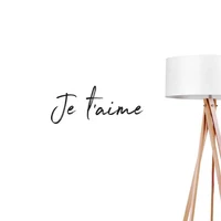 je taime wall sticker fashion chic decal office wall decals french quote decoration art bedroom large modern wallpapers c115