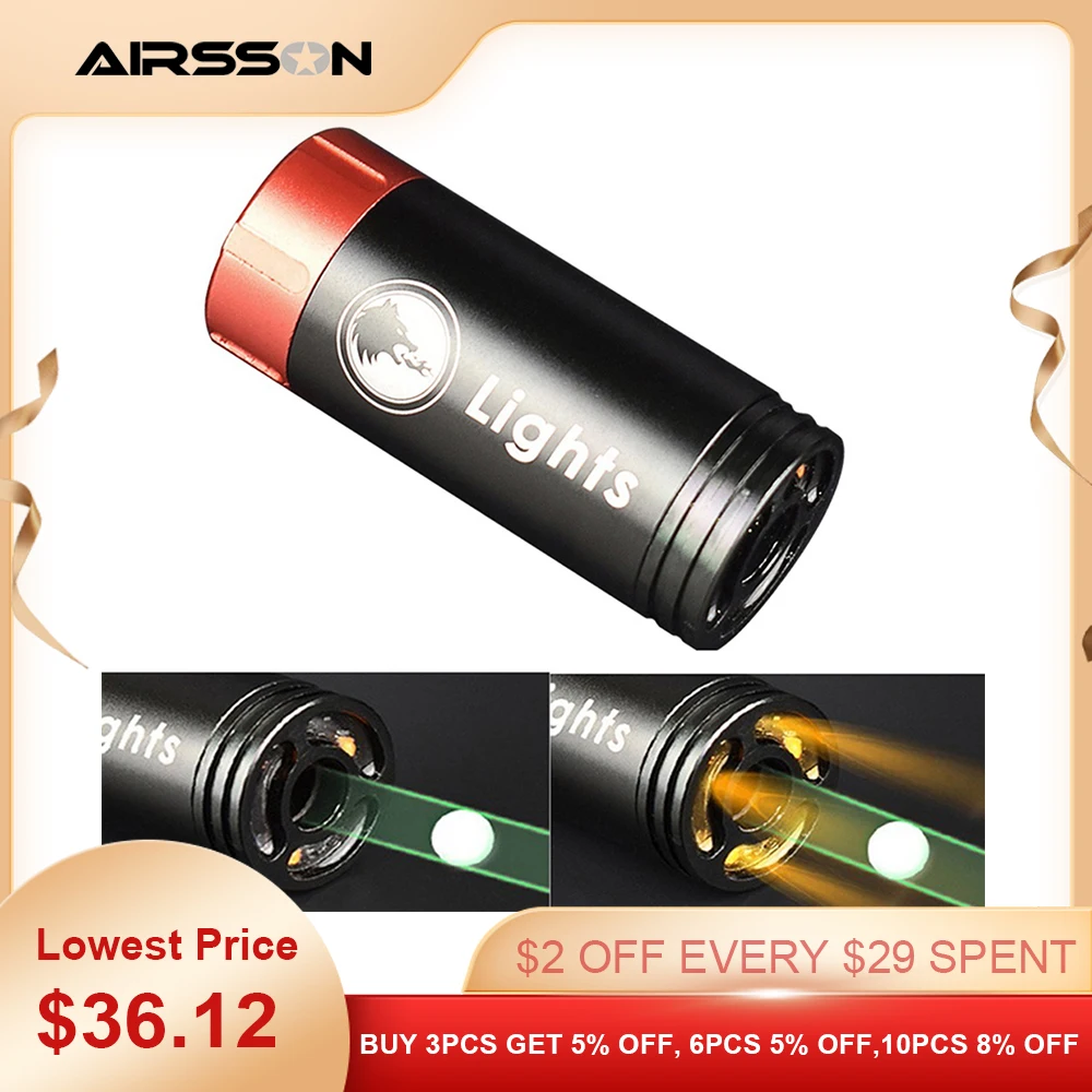 

Airsoft Paintball Auto Lighter Tracer Tactical Fire Tracing for Pistol Rifle 14mm CCW/11mm CW Shooting Hunting Gun Accessories