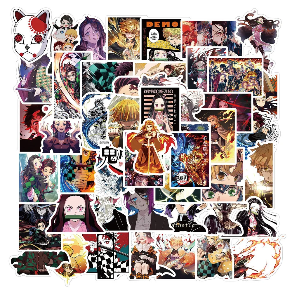 

10/30/50PCS Theater Edition Ghost Slayer Unlimited Train Graffiti Sticker Motorcycle Waterproof Sticker Wholesale