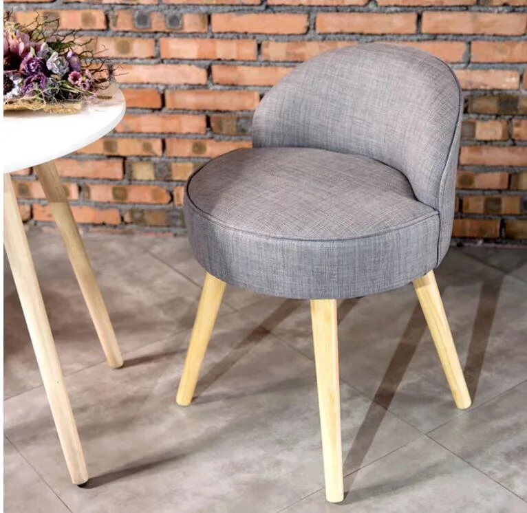 Современный минималистичный стул для макияжа маникюра в скандинавском стиле с