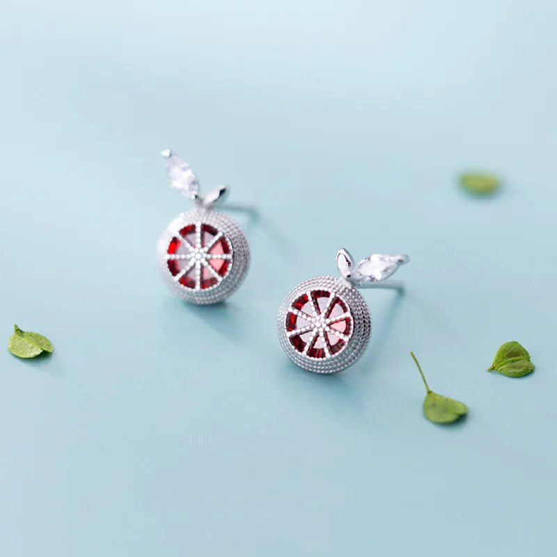 Женские серьги гвоздики из серебра 100% пробы с фианитом|Серьги-гвоздики| |