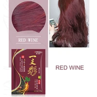 80 hot sale 30g multifunctional hair dye shampoo non irritating plant extract natural fast hair dye shampoo for female