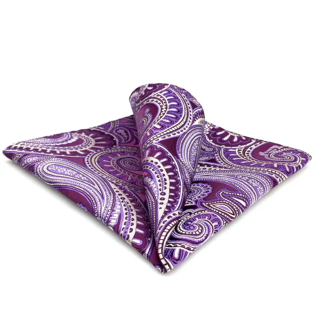 Платок Hanky Paisley фиолетовый Лавандовый платок мужской карманный квадратный |