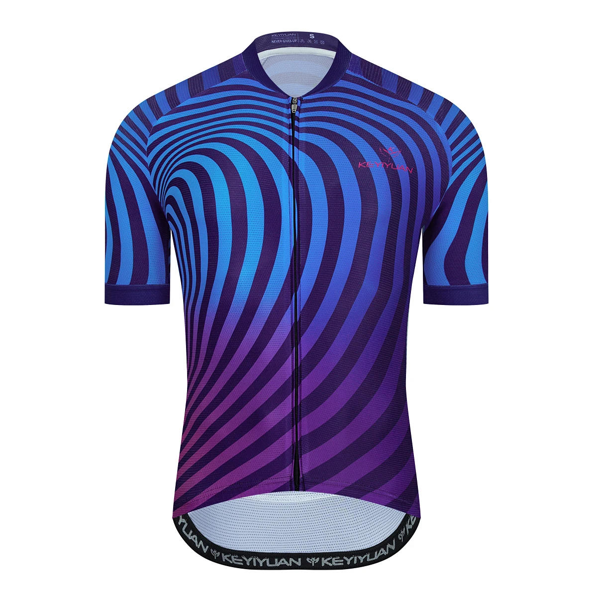 

KEYIYUAN Men Short Sleeve Cycling Jersey Breathable Polyester Summer Top MTB Maillots De Cyclisme Camisas Ciclista Moletom