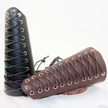 Esihou игра косплей реквизит из натуральной кожи Bracer Cross String Arm Armor