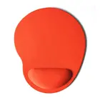 Коврик для мыши для маленьких ног, экологически чистый гелевый коврик для мыши на запястье, однотонный нескользящий эргономичный коврик для мыши