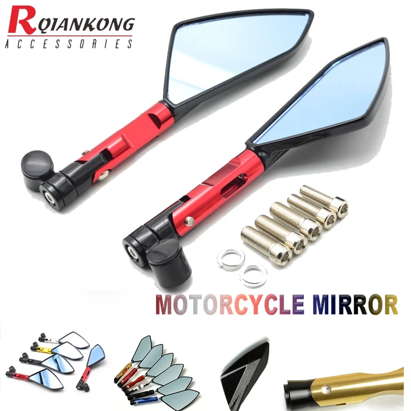 Мотоцикл заднего вида cc Универсальный ЧПУ алюминий синий лен для Yamaha Fazer 600 FZ6S FZ6N