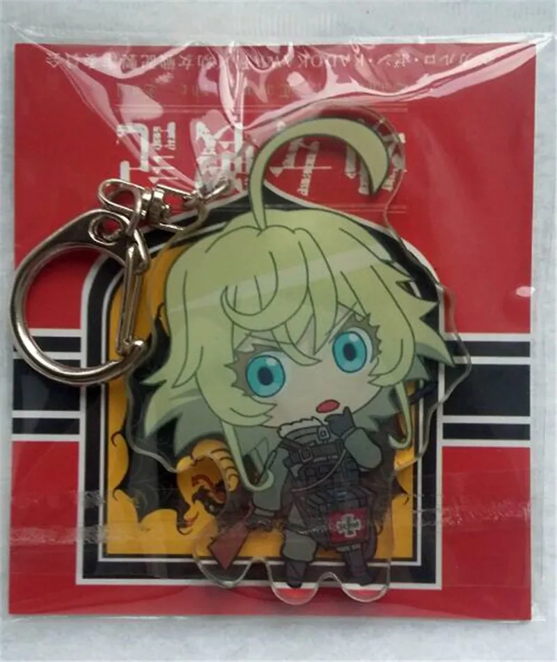 Брелок для ключей с героями аниме персонажами мультфильмов Youjo Senki Tanya von degurecaff