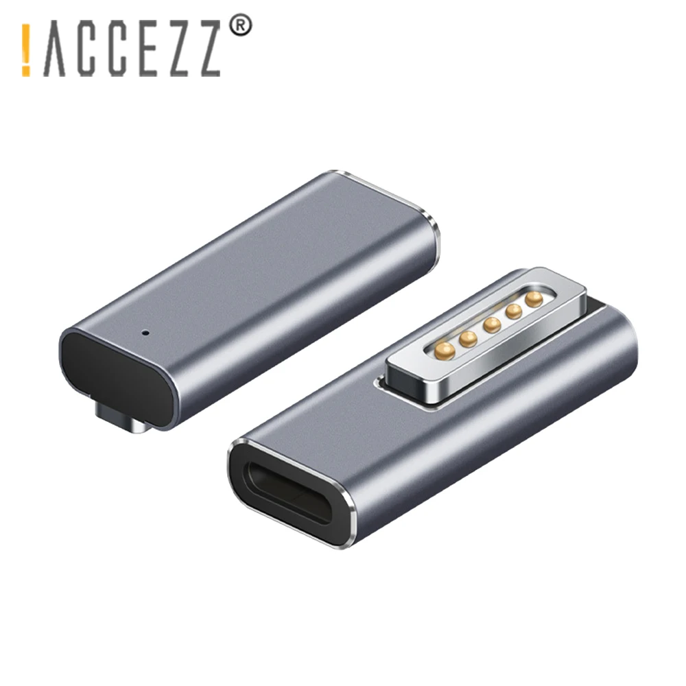 

!ACCEZZ For Apple Magsafe 2 1 Magnetic USB C Adapter Type C Female Connector PD 60W Quick Charge For MacBook Pro Huawei Samsung