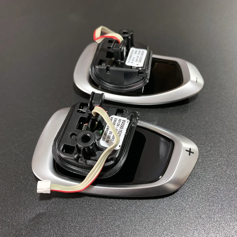 Черное глянцевое хромированное весло рулевого колеса Tiptronic для Audi A3 A4 A5 A6 S3 S4 S5 S6 RS3