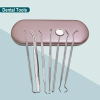 stainless dental tools hygiene instrumental dentist surgery lab equipement tooth mirror scaler teeth cleaner cleaning tools