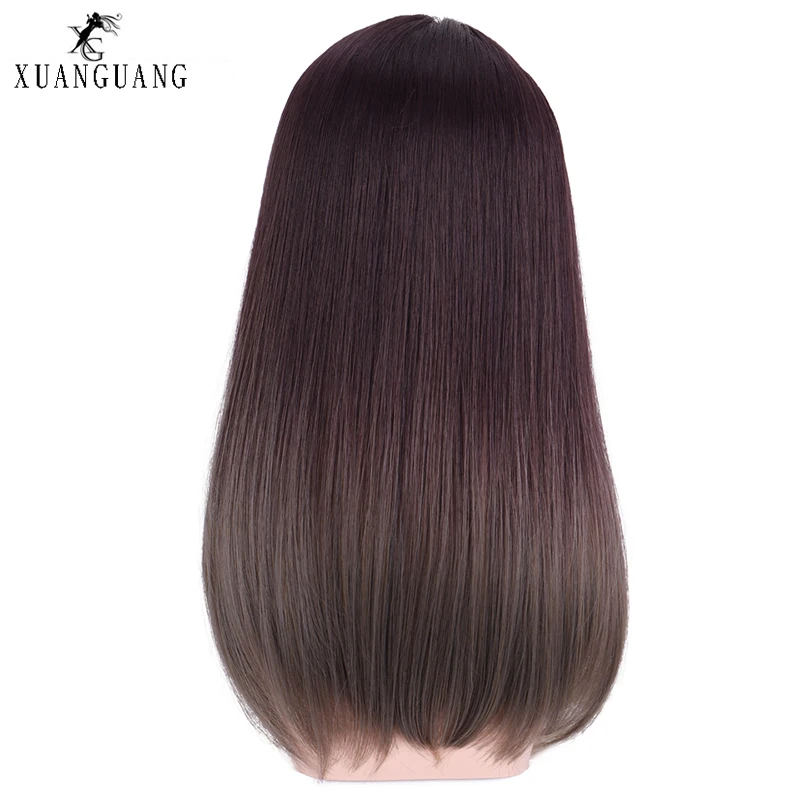 Женский длинный прямой парик из синтетического высокотемпературного волокна