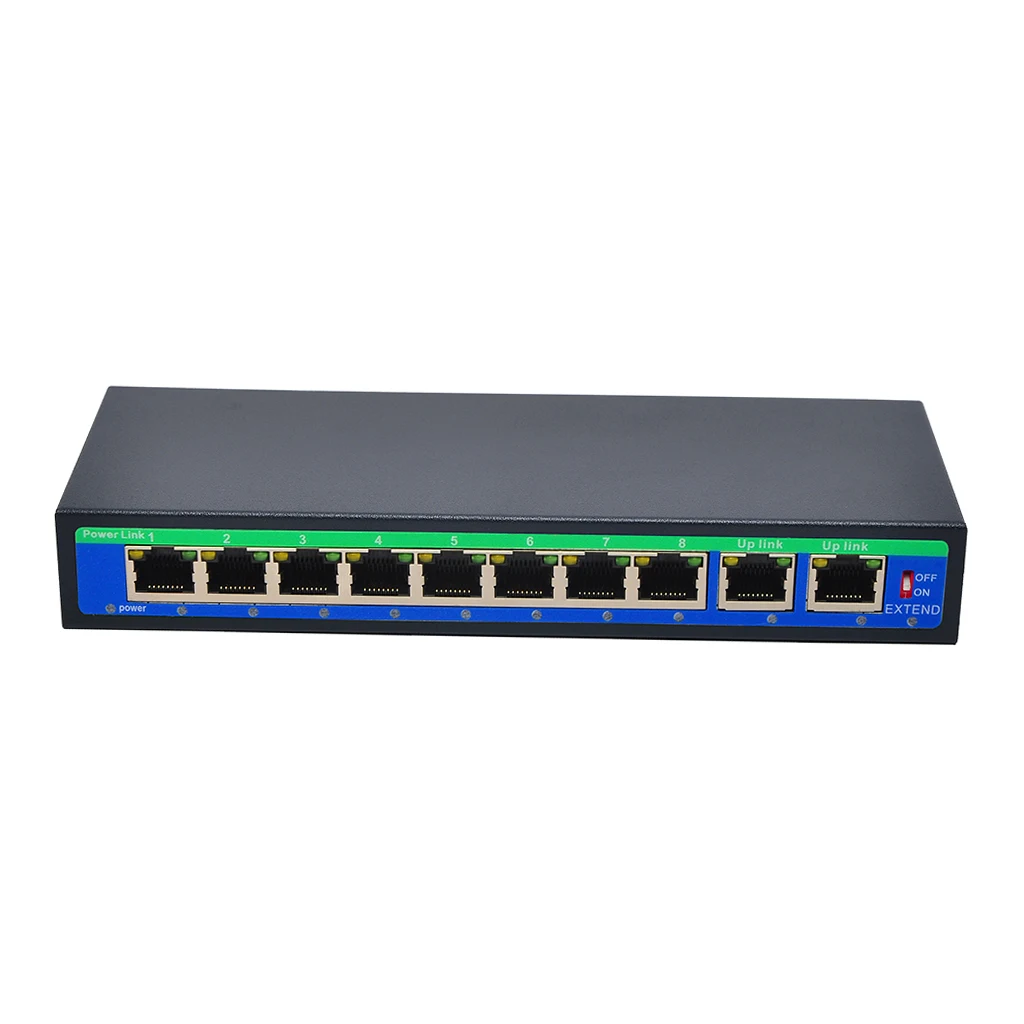 1 Uplink Power Over Ethernet коммутатор 4 5 +/7 8 Sup порт 12 В 24 в 48 9 портов 10/100 Мбит/с POE