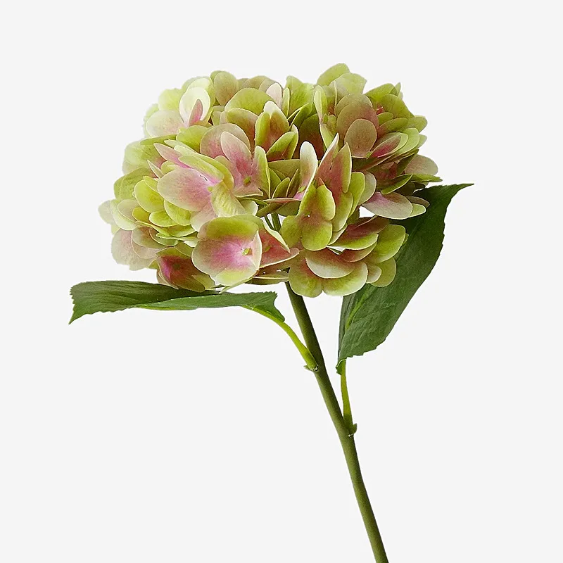 Искусственный цветок 3D Гортензия пальмовый лист домашнее мягкое украшение