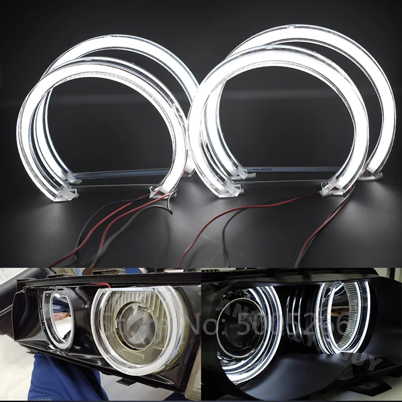 Автомобильный светодиодный фонарь Angel Eyes DTM для BMW E36 3 серии E38 7 E39 5 E46 M3 HID белый |