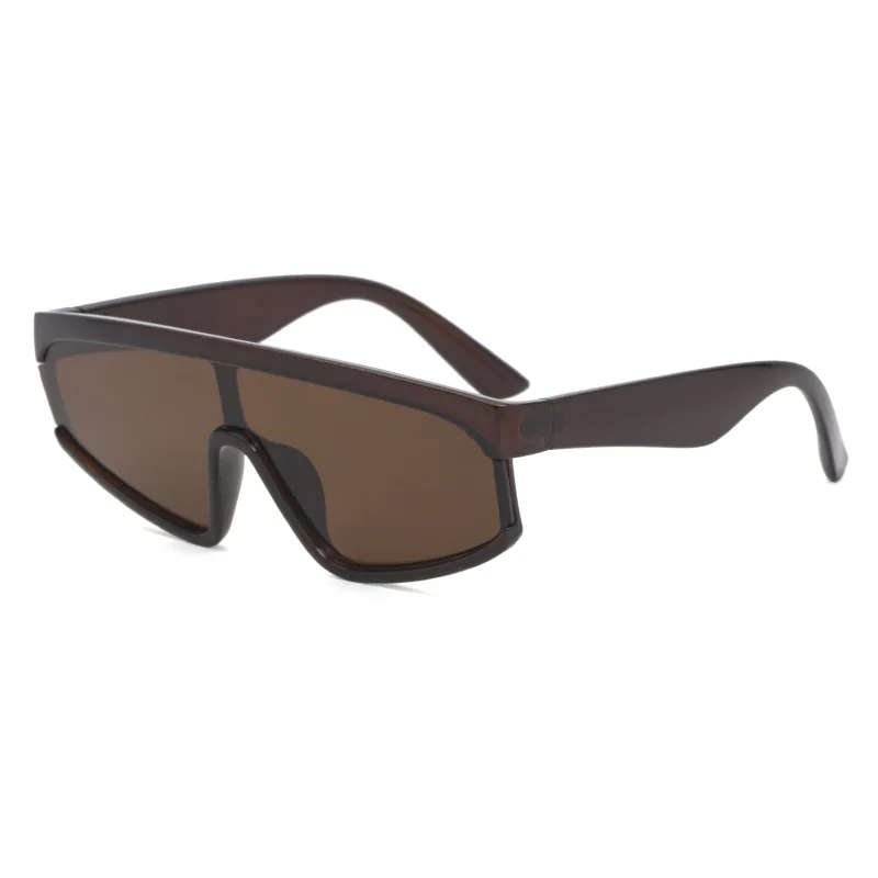 

2021 Futuristic Sunglasses Women Men Uv400 Big Rectangle Sports Sun Glasses Trendy Siamese Oculos De Sol Feminino