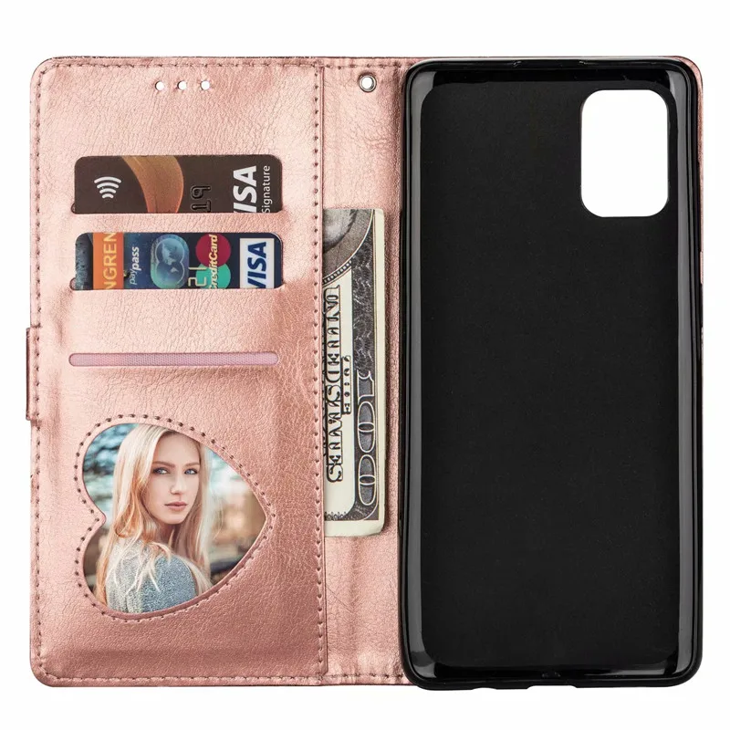 Кожаный флип-чехол с блестками для Samsung Galaxy S21 S20 Fe S9 S8 Plus A12 A21S A31 A41 A51 A71 Note 9 10 20 Ultra S10
