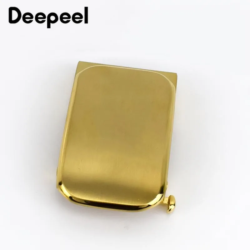 Deepeel 1 шт. твердая латунная пряжка для ремня Для мужчин цает шлифованного