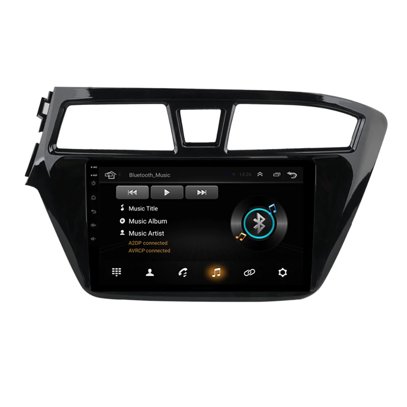 1" 2.5D ips Android 9,1 Автомобильный мультимедийный dvd-плеер gps для hyundai elite i20 радио DSP32EQ стерео навигации
