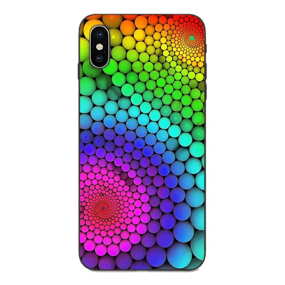 Мягкий чехол из ТПУ с изображением Капа крышка радужных блоков 3d графикой для Xiaomi