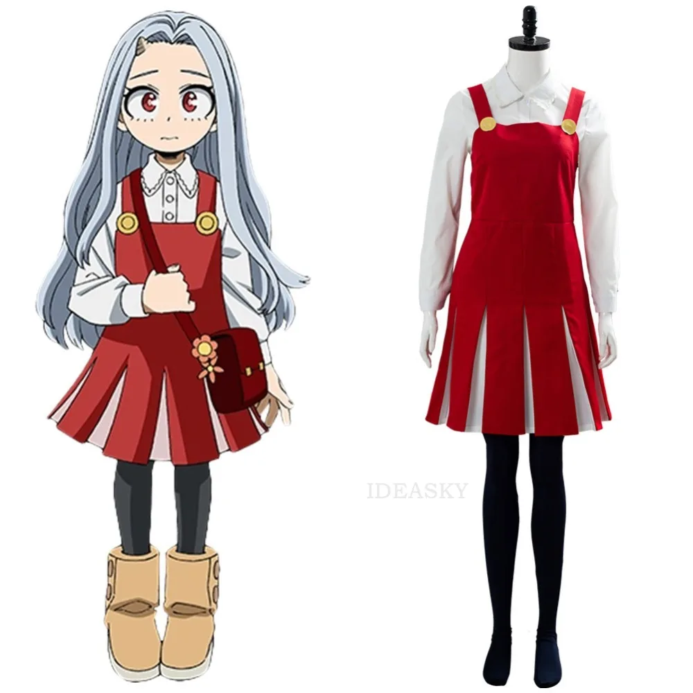 Anime Boku no My Hero Academia Season4 Eri Cosplay Costume Uniform Dress Halloween Wig socks |