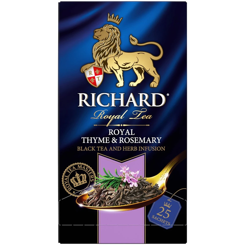 Чай Richard &quotRoyal Thyme &amp Rosemary&quot черный ароматизированный 25 сашет |