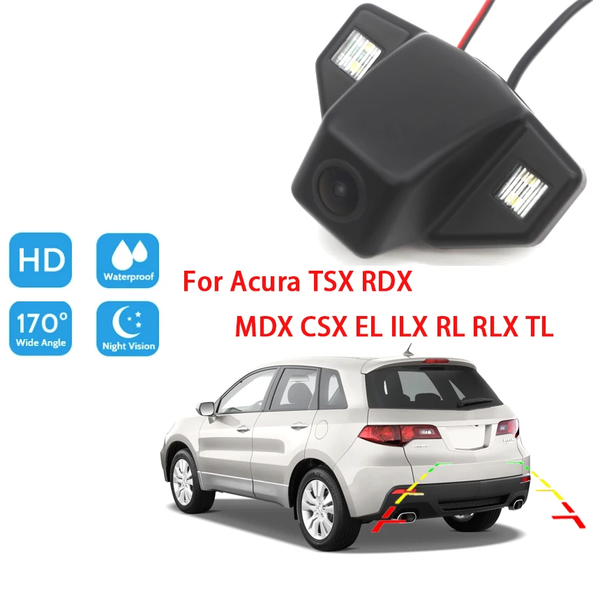 

Автомобильная камера заднего вида для Acura TSX RDX MDX CSX EL ILX RL RLX TL CCD HD камера ночного видения резервная парковочная водонепроницаемая