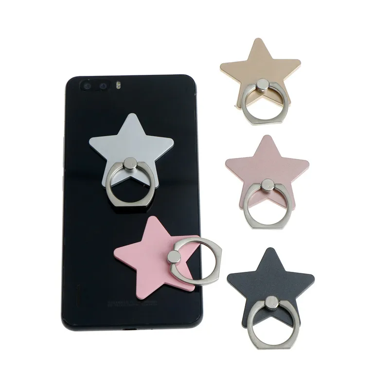 

Universal Finger Ring Mobile Phone Smartphone Stand Holder Star Shaped Mobile Phone Ring Bracket Cell Phone Holder