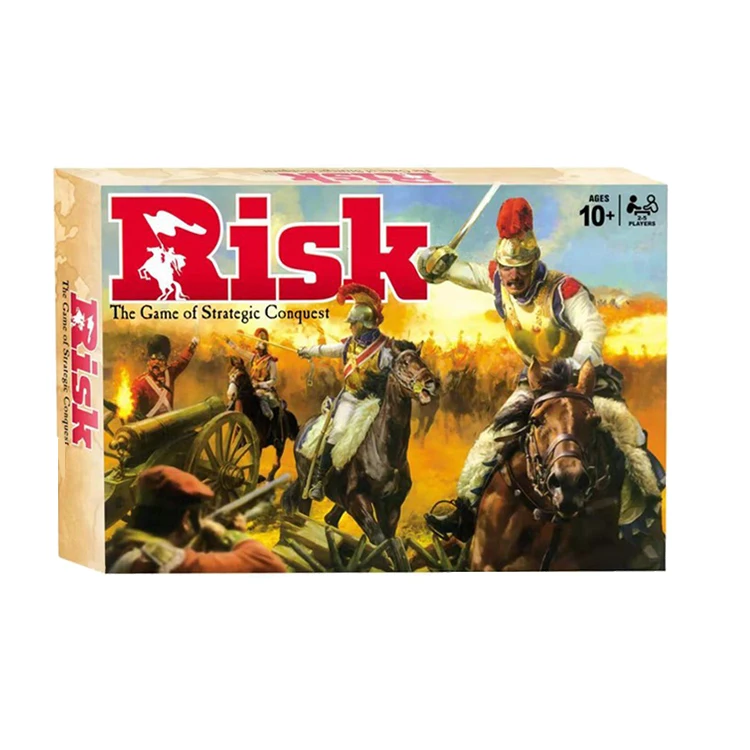 Игра Hasbro риск шесть стратегических покорительных английских карт игры для