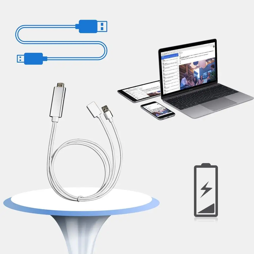 8 контактный HDMI Кабель адаптер для iPhone 7 и 7Plus 6 6s 5 /mini iPad Air| |