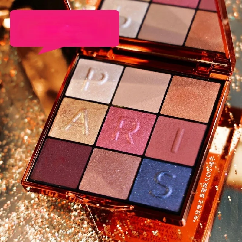 

TT Nine-Color Eye Shadow Plate Electro-Optic Neon 18G Multi-Color Matte Shimmer Earth Color