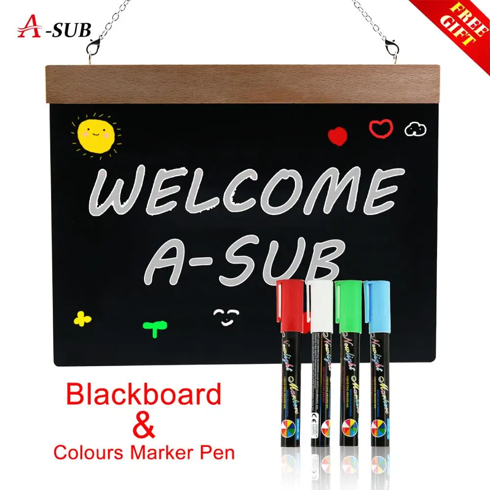 Прямоугольная подвесная доска A4 деревянная двухсторонняя стираемая для халата