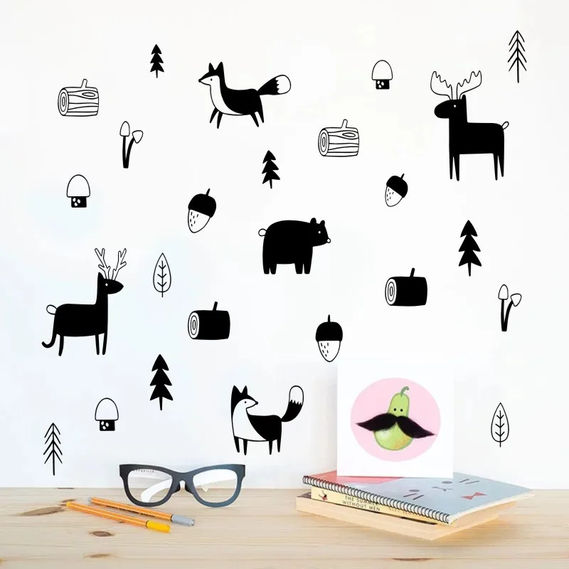 

3d Dinosaur Wall stickers Home Decor Cartoon Living Room Jurassic Period Animal Print Decal For Wall Decor Art Mural Stickers