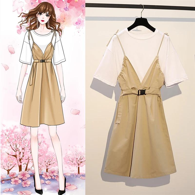 

Женская одежда большого размера Xia Xin, модные платья для стройных женщин