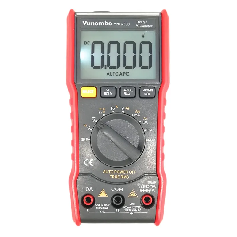 Цифровой мультиметр Yunombo 6000 отсчетов большой экран Бесконтактный индикатор