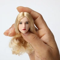 in stock 16 scale european american blonde female figure accessory head sculpt carved model for 12 pale skin body